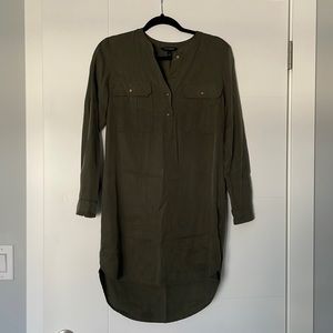 Army Green Shirt Dress
